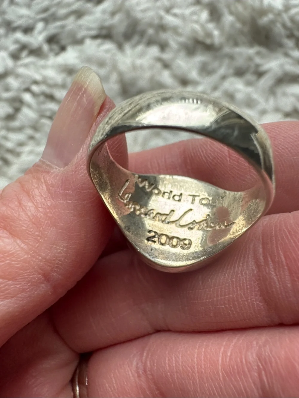 Leonard Cohen 2009 Sterling Silver Ring